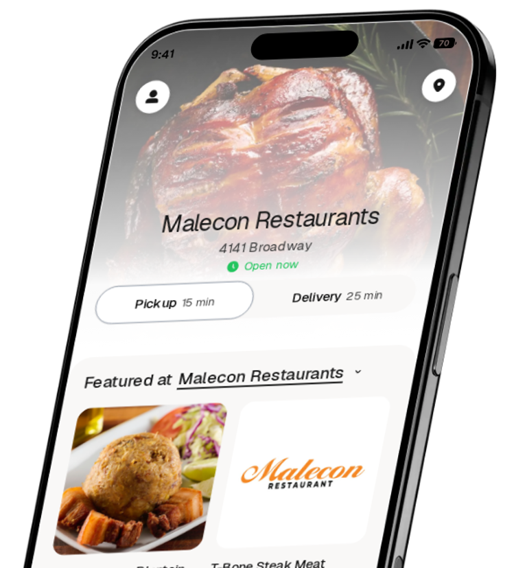 Malecon Restaurants app preview