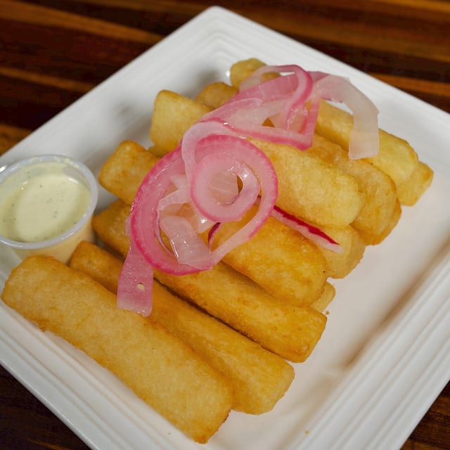 Boiled or Fried Cassava.