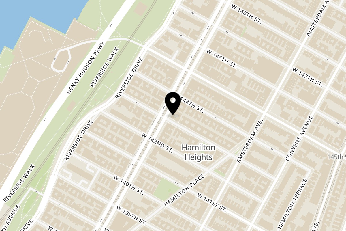 Map showing the location of Malecon Restaurants Malecón Express Restaurant on 3500 Broadway in New York
